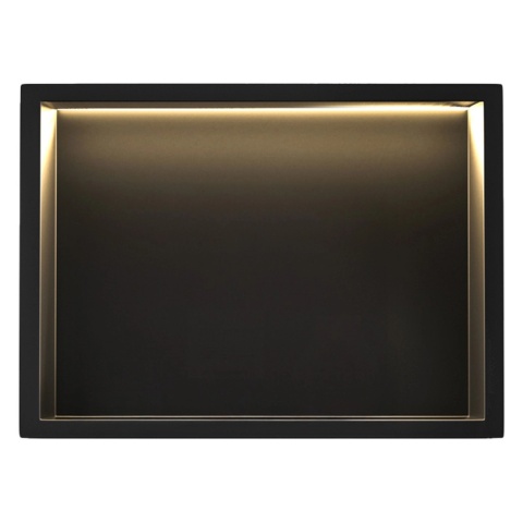 Półka wnękowa REA LED czarna 30/45/10