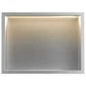 Półka wnękowa REA LED stal szczotkowana 30/45/10