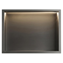 Półka wnękowa REA LED tytan 30/45/10