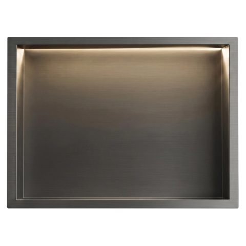 Półka wnękowa REA LED tytan 30/45/10