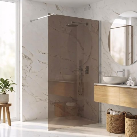 ŚCIANKA PRYSZNICOWA FLEXI 90 cm BROWN 1/2
