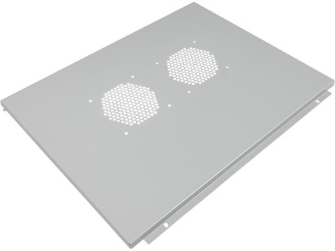Szafa wisząca 19" 6U 600x500, niedzielona, DRZWI METALOWE jednoskrzydłowe, tył osłona pełna, osłony boczne ruchome perforowane, 