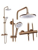 ZESTAW NATRYSKOWY JS-H7023BRG FOSS CLIF MIEDŹ SZCZ