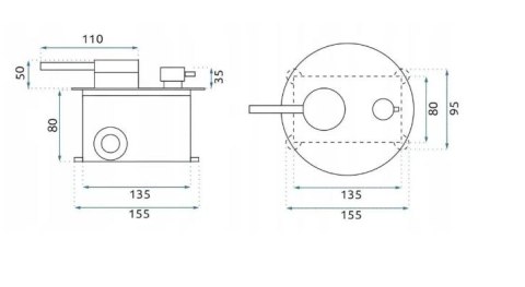 ZESTAW PODTYNKOWY JS-7029BRG FOSS CLIF MIEDŹ SZCZO