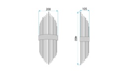 Lampa APP1760-1W Black/Grey