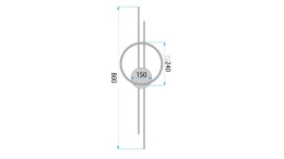 Lampa APP1781-W Brush Gold