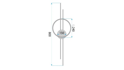 Lampa APP1781-W Brush Gold