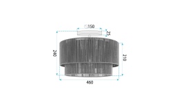 Lampa sufitowa APP1838-1C