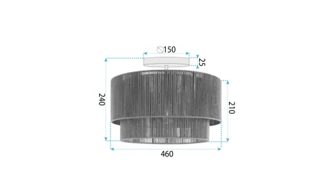Lampa sufitowa APP1838-1C