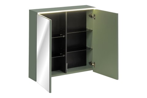 Szafka z lustrem 80cm 2 drzwi z podświetleniem led