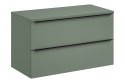Szafka łazienkowa z dwiema szufladami i z blatem 100 cm SOMBRA GREEN
