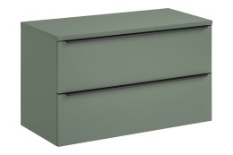 Szafka łazienkowa z dwiema szufladami i z blatem 100 cm SOMBRA GREEN