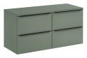 Szafka łazienkowa z dwiema szufladami i z blatem 120 cm SOMBRA GREEN