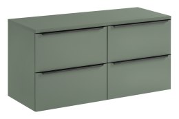 Szafka łazienkowa z dwiema szufladami i z blatem 120 cm SOMBRA GREEN